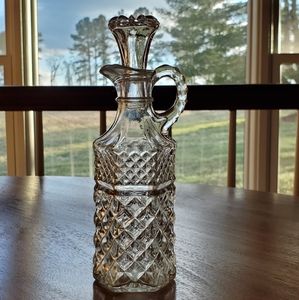 Anchor Hocking Wexford Glass Cruet Decanter